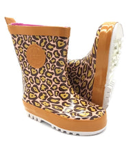 Shoesme regenlaars met fleecesok Luipaardprint