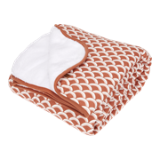L.dutch Wieg deken Pure & soft - Sunrise Rust