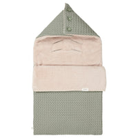 Koeka voetenzak 0+ 3 punts wafel/teddy oslo Shadow green/soft sand