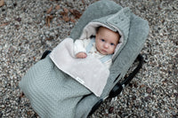 Koeka voetenzak 0+ 3 punts wafel/teddy oslo Shadow green/soft sand