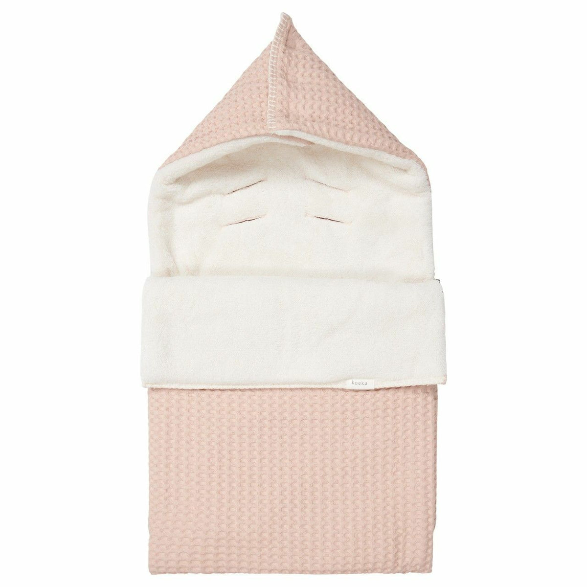 Koeka voetenzak 0+ 3 punts wafel/teddy oslo Rosa salt/pebble