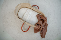 Koeka wiegdeken teddy reversible grainfield Warm white