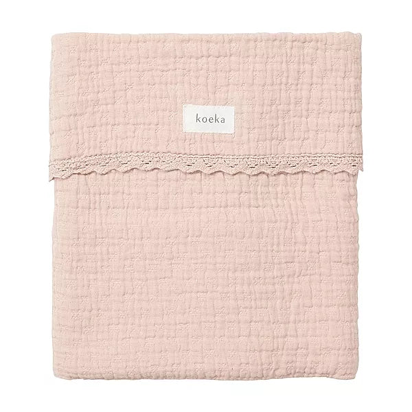 Koeka ledikantdeken lace elba Bright blossom