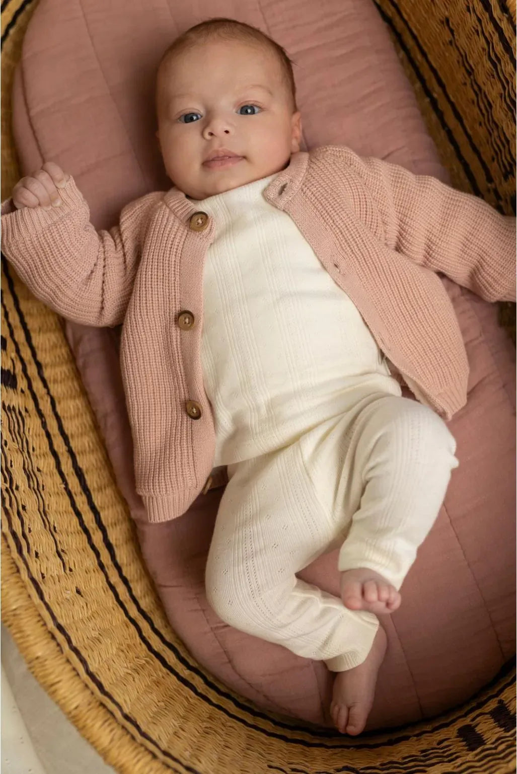 Noppies Unisex Cardigan knit Nevers Rose smoke