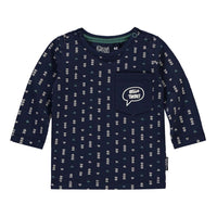 Quapi zacharias shirt lang Dark blue arrow