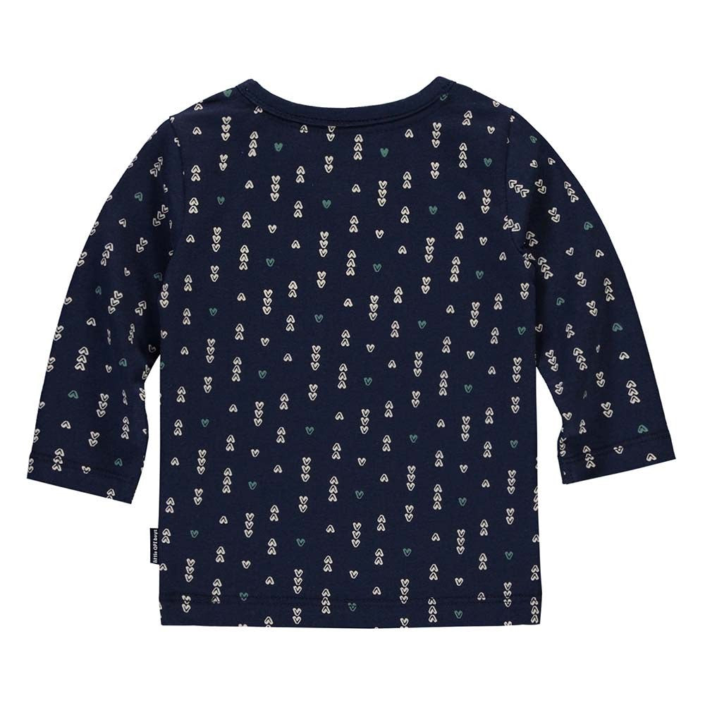 Quapi zacharias shirt lang Dark blue arrow