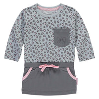 Quapi zabrina jurkje Light grey leopard