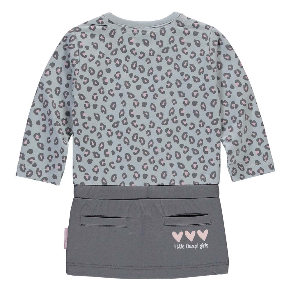Quapi zabrina jurkje Light grey leopard