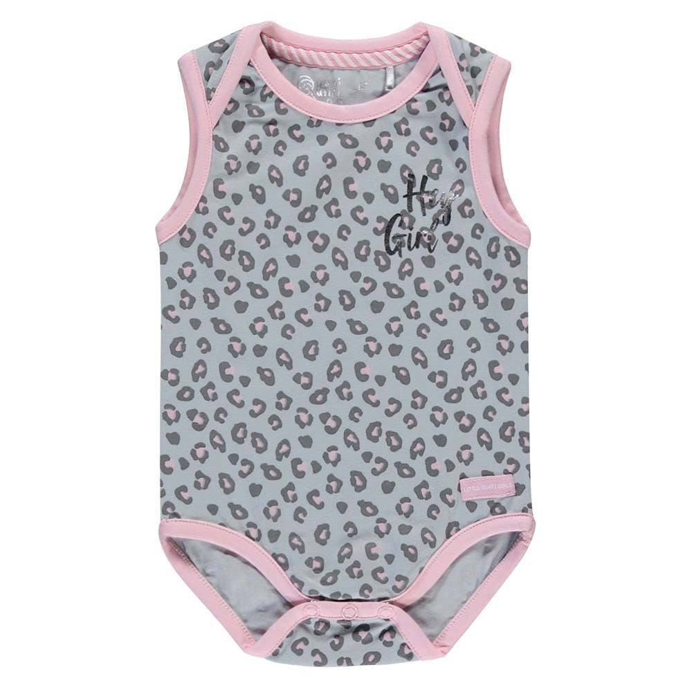 Quapi zaya romper Light grey leopard
