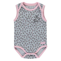 Quapi zaya romper Light grey leopard
