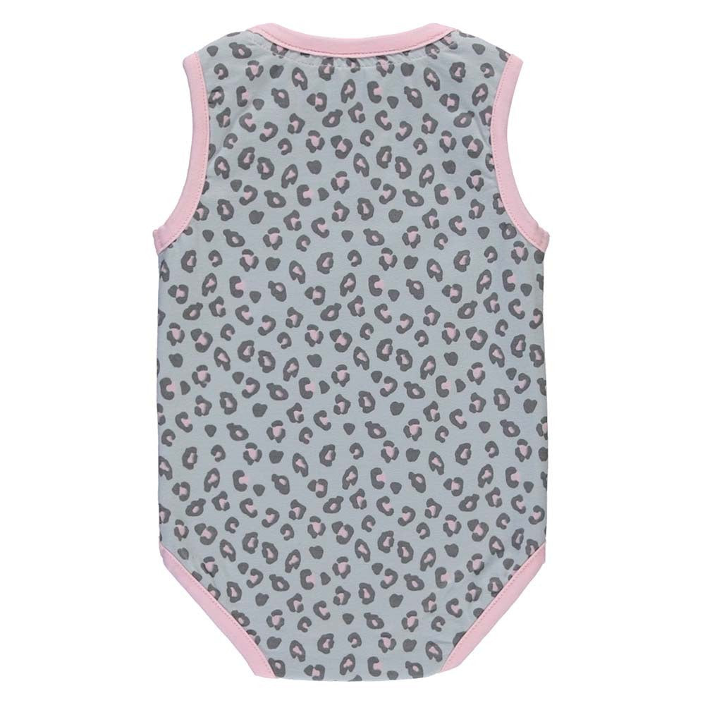Quapi zaya romper Light grey leopard