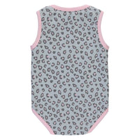Quapi zaya romper Light grey leopard