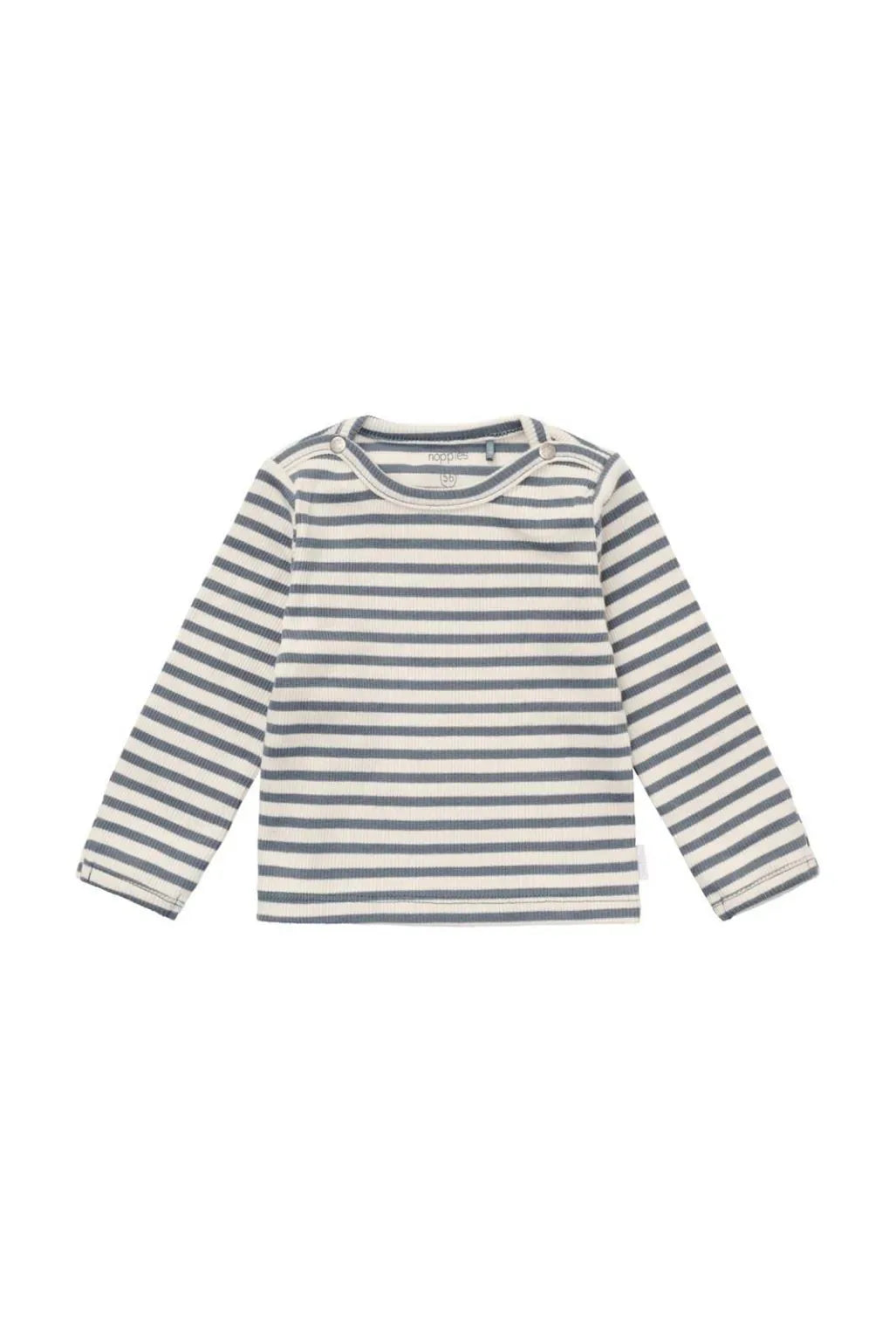 Noppies Tee LS stripe Stormy weather