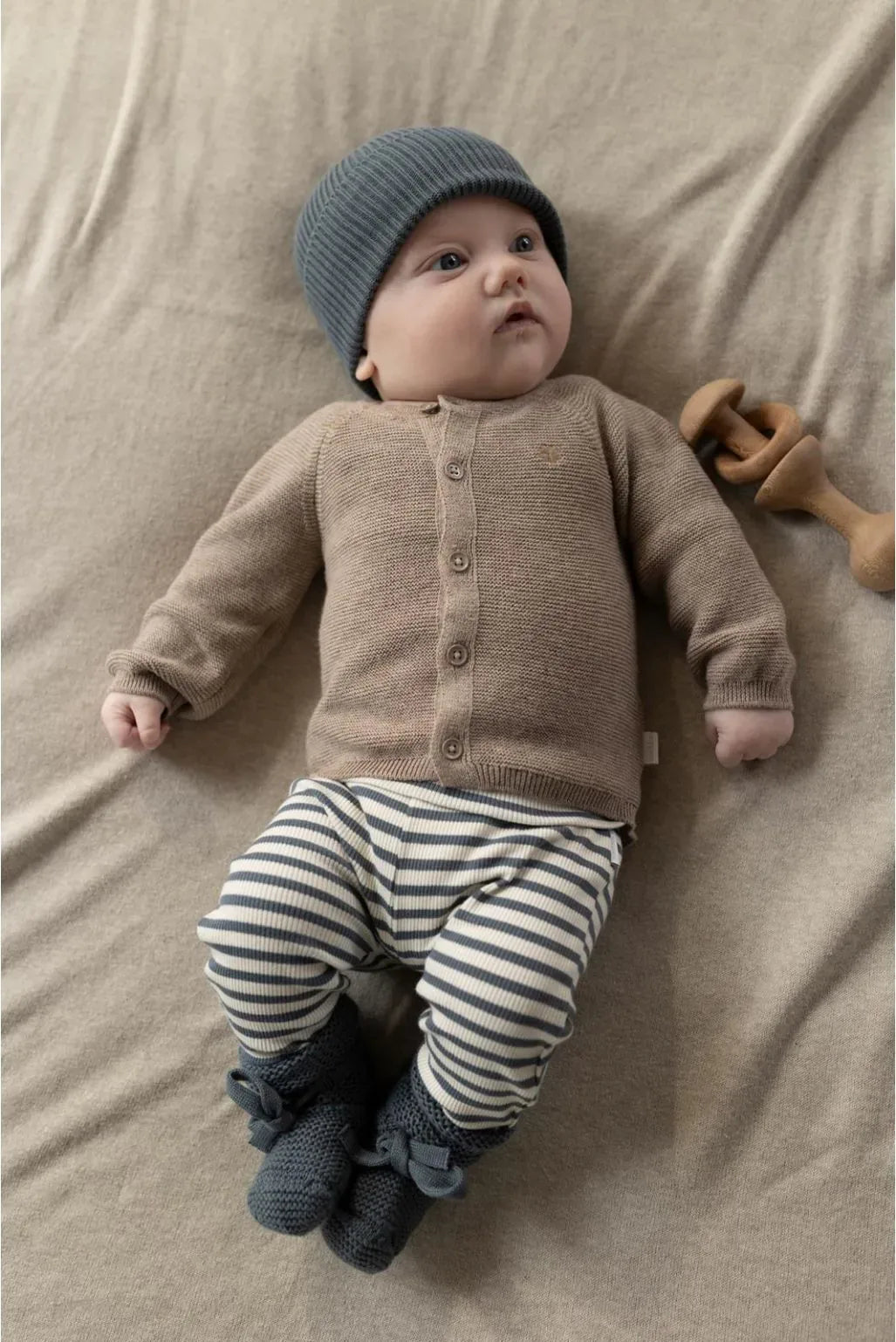 Noppies Pants regular fit stripe Stormy weather