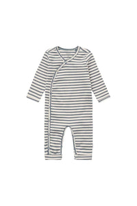 Noppies Playsuit LS stripe Stormy weather