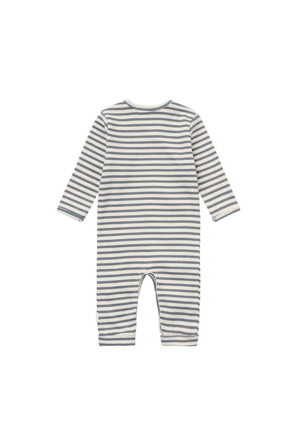 Noppies Playsuit LS stripe Stormy weather