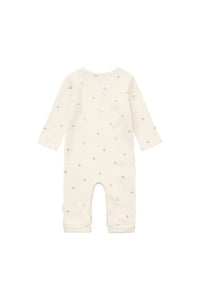 Noppies Playsuit LS AOP Egret