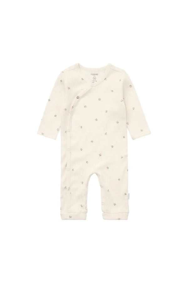 Noppies Playsuit LS AOP Egret