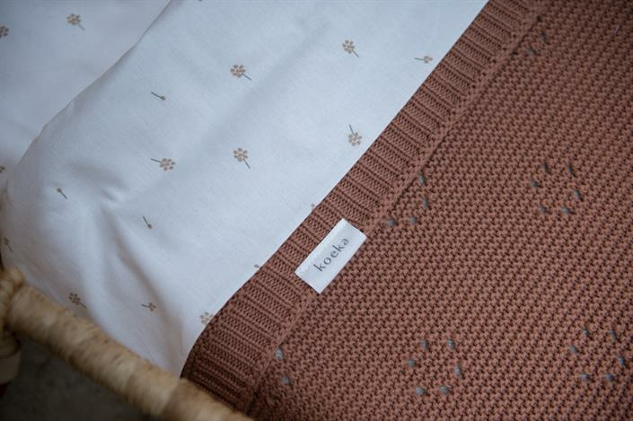 Koeka ledikantdeken lalinde Soft earth