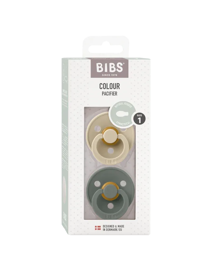 Bibs colour speen latex symmetr 2pack Vanilla/pine