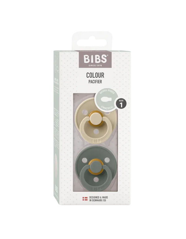 Bibs colour speen latex symmetr 2pack Vanilla/pine