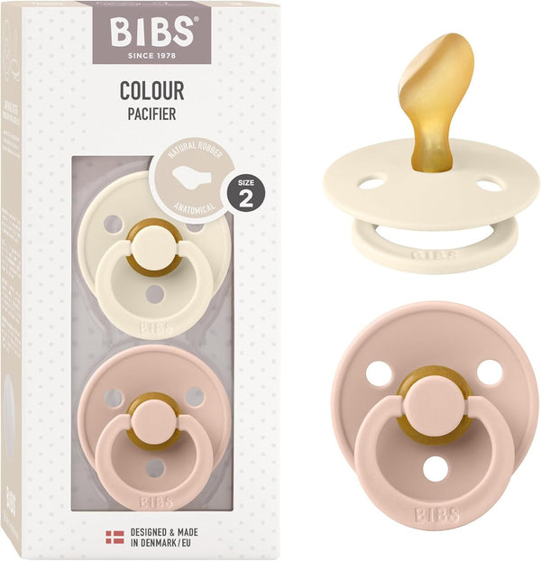 Bibs colour speen latex anatomic 2pack Ivory/blush