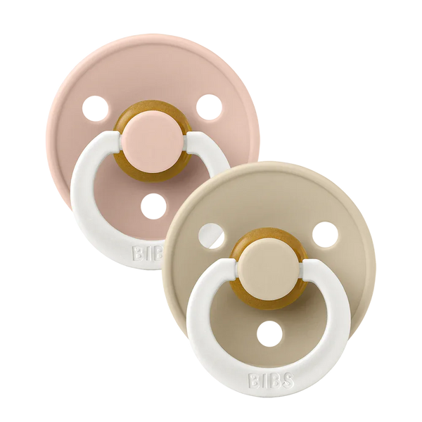 Bibs colour speen latex anatomic 2pack Blush glow/vanilla