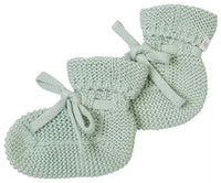 Noppies booties knit nelson Grey mint