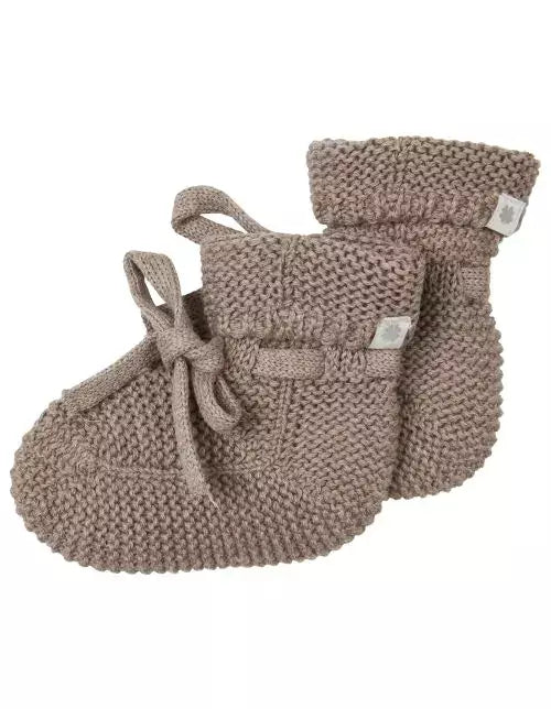 Noppies booties knit nelson Taupe melange