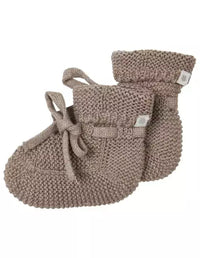 Noppies booties knit nelson Taupe melange