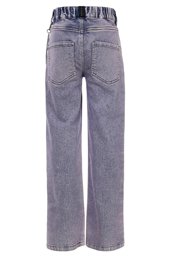 10sixteen purple Bleach denim pants
