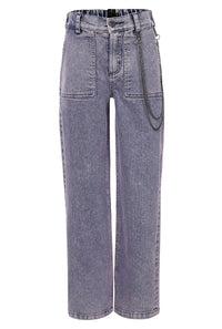 10sixteen purple Bleach denim pants