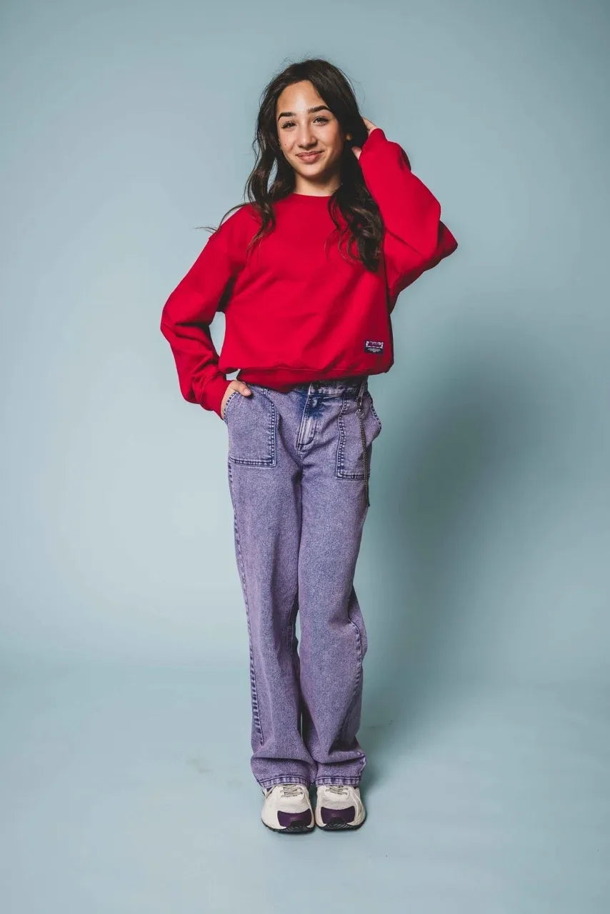 10sixteen purple Bleach denim pants