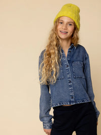 10Sixteen Denim Blouse