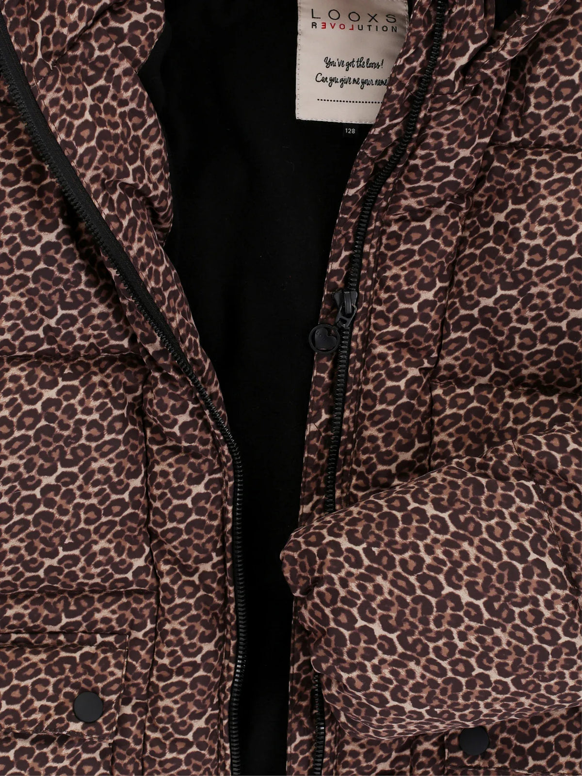 Little fake down outerwear jacket