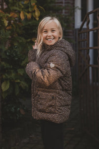 Little fake down outerwear jacket