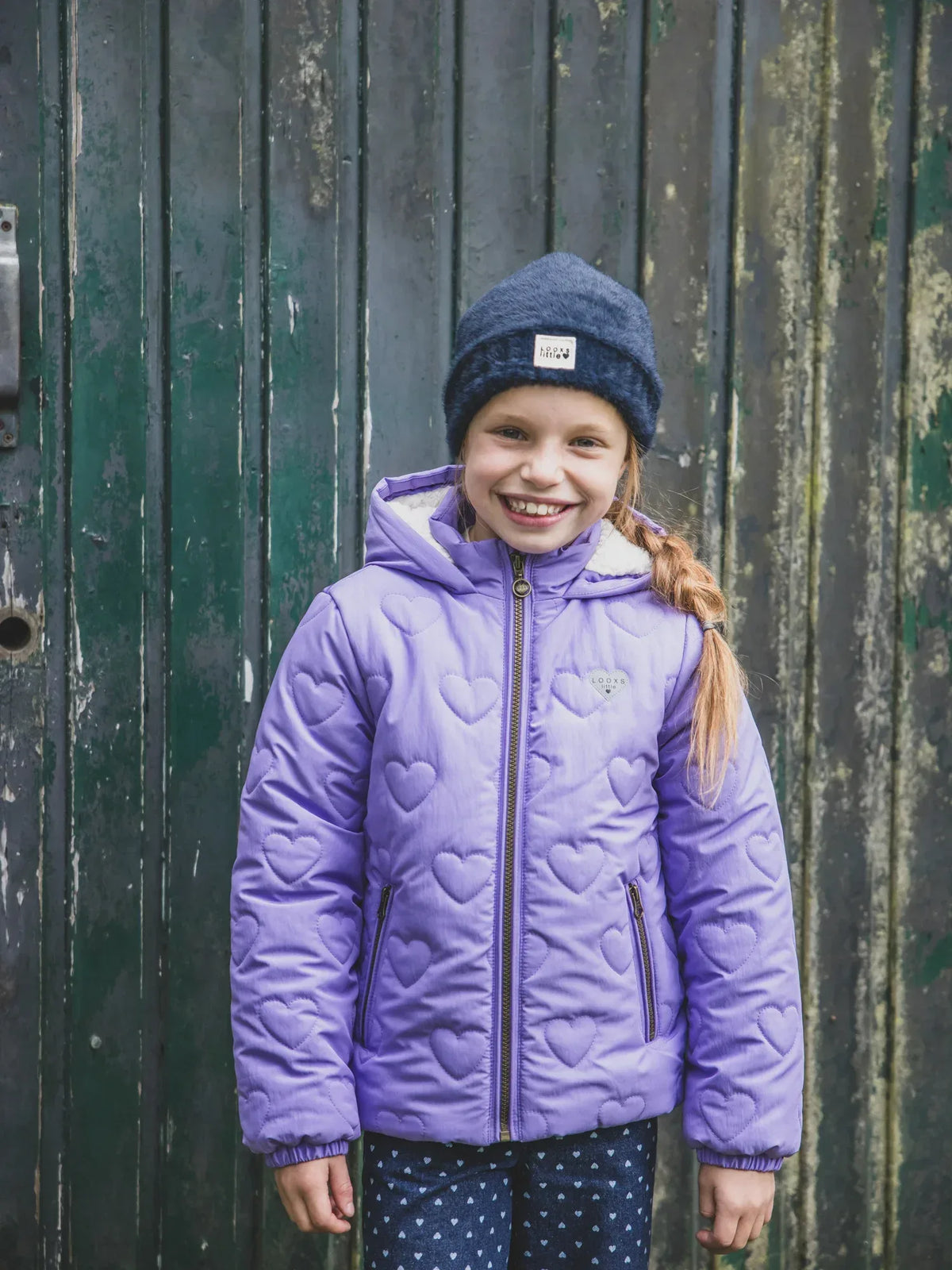 Looxs Little quilted hearts outerwear jack Bright lilac