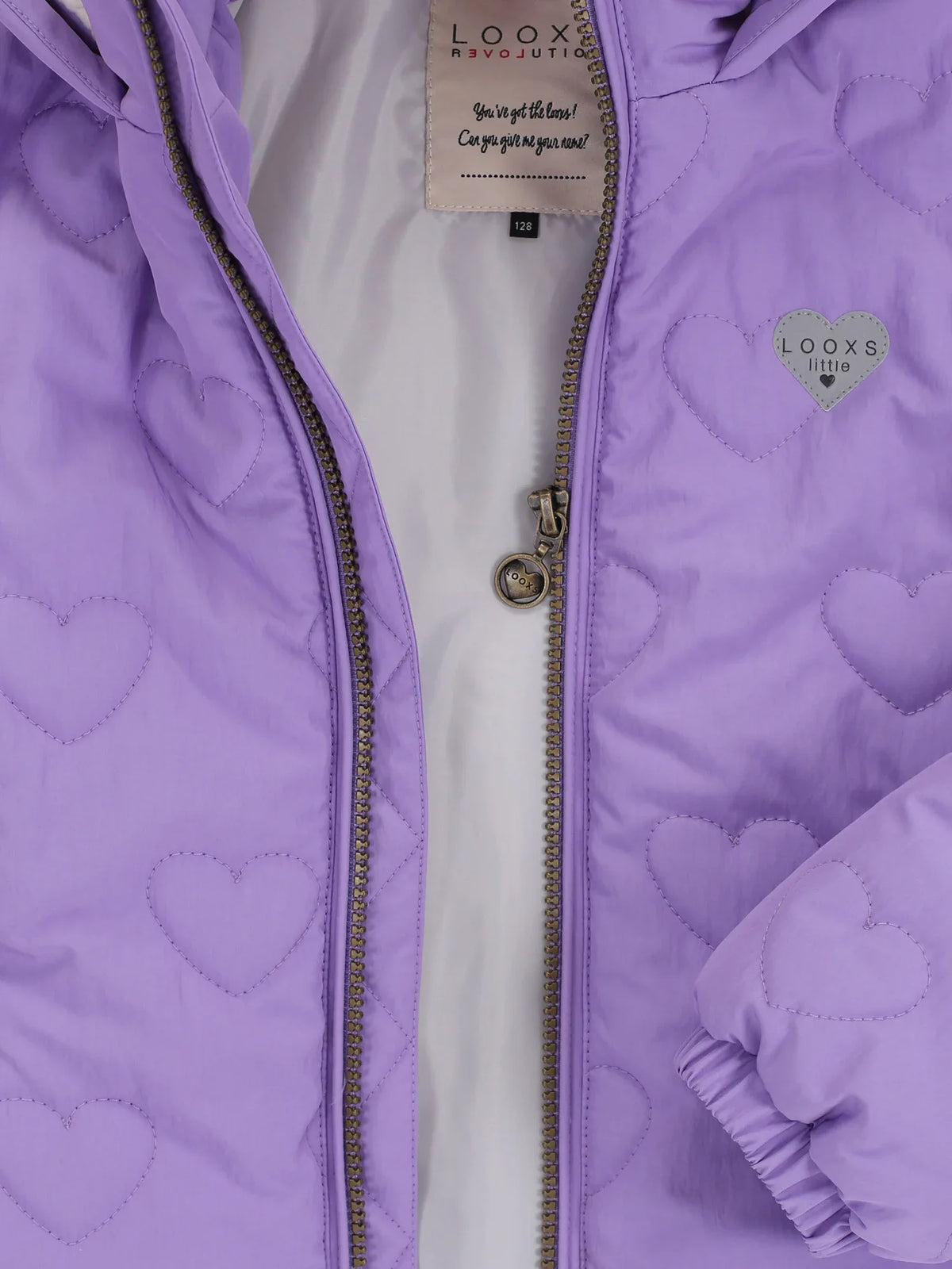 Looxs Little quilted hearts outerwear jack Bright lilac