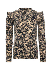 Looxs Little crinckle top Sandy leopard