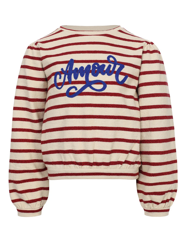 Little lurex stripe sweater