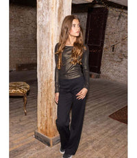 Looxs 10Sixteen Wide leg pants Black