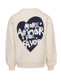Looxs Little printed sweater Milk