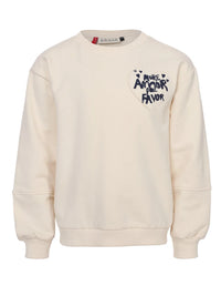 Looxs Little printed sweater Milk