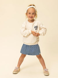 Looxs Little printed sweater Milk