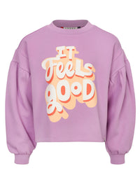 Looxs Little printed sweater Lilac