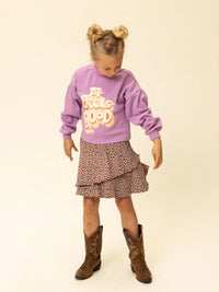 Looxs Little printed sweater Lilac