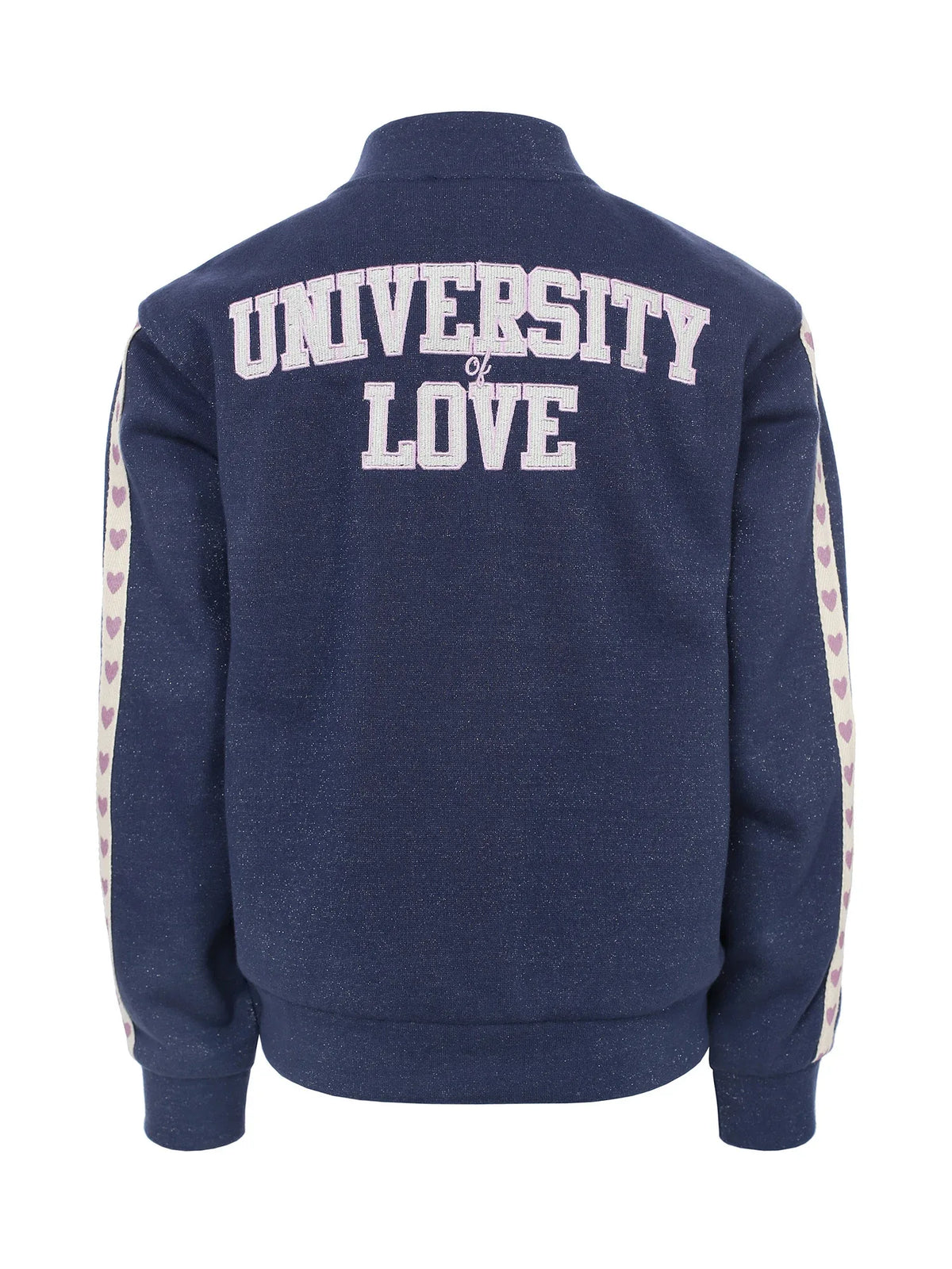 Looxs Little lurex sweat jacket Dark blue