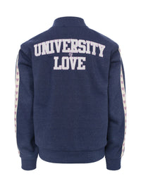 Looxs Little lurex sweat jacket Dark blue
