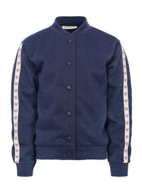 Looxs Little lurex sweat jacket Dark blue