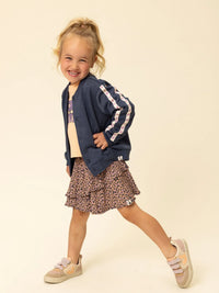 Looxs Little lurex sweat jacket Dark blue